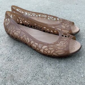 Crocs Adrina Jelly Flats Size 9 ballet flats preloved summer spring retro